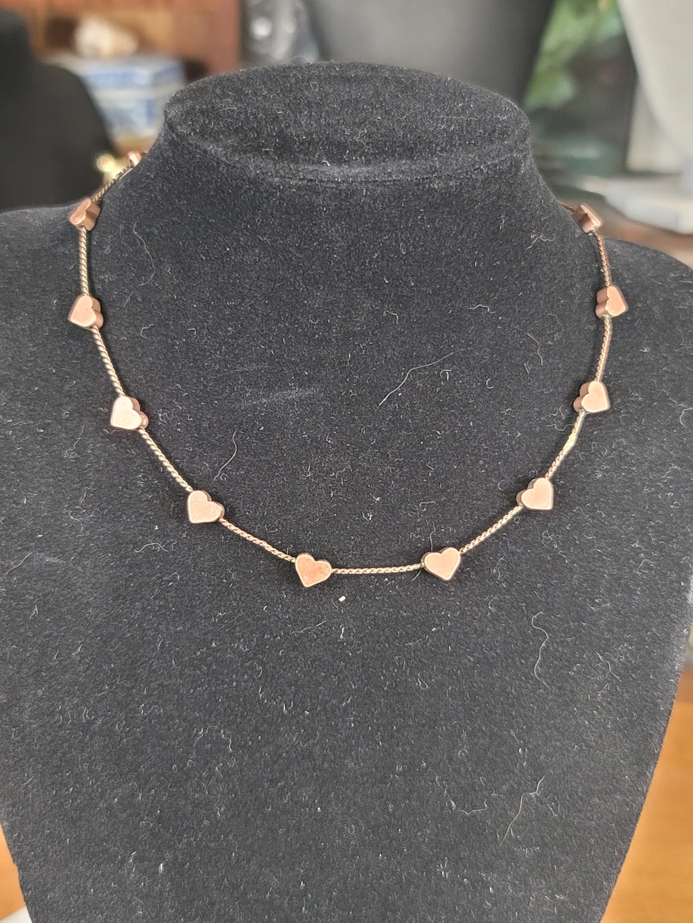 paparazzi Copper Heart Station Necklace